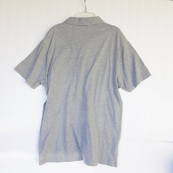 Mens Polo Large Heather Gray Classic Fit Penguin - Picture 3 of 7